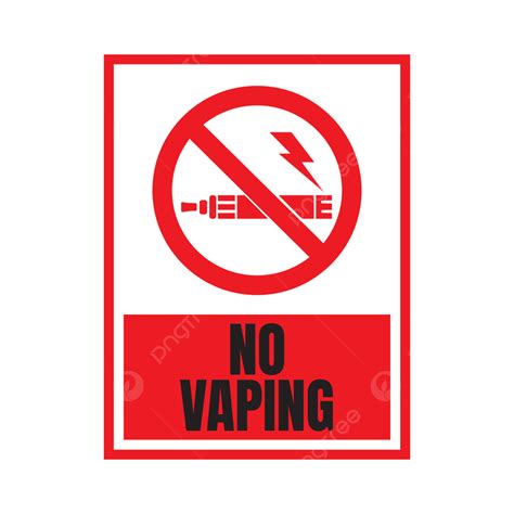 No Vaping Prohibition Sign, No Smoking Sign, No Vaping Vector ...