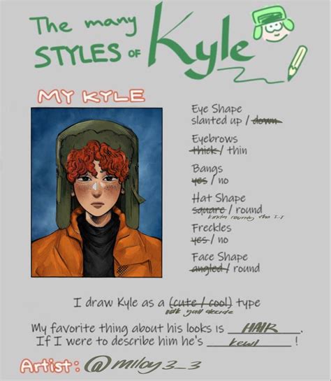 The many styles of Kyle | South park cosplay, Style south park, South ...