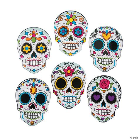 Day of the Dead Mini Skull Cutouts