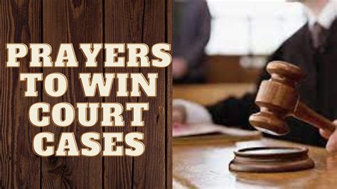 PRAYERS TO WIN COURT CASES - YouTube