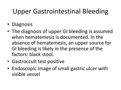 PPT - Upper Gastrointestinal Bleeding PowerPoint Presentation, free ...