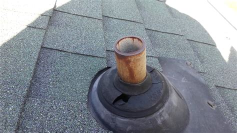 Roofing pipe boot quick fix - YouTube