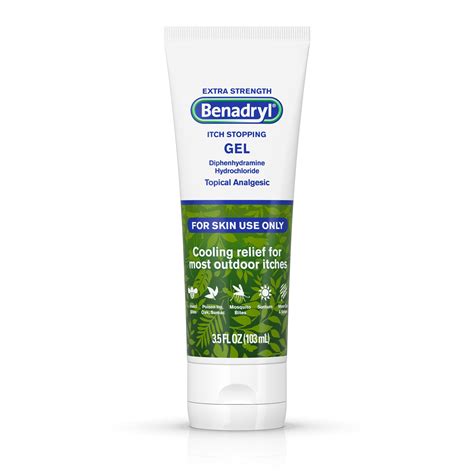 Benadryl Extra Strength Cooling Relief Anti-Itch Gel, 3.5 fl. oz - Walmart.com