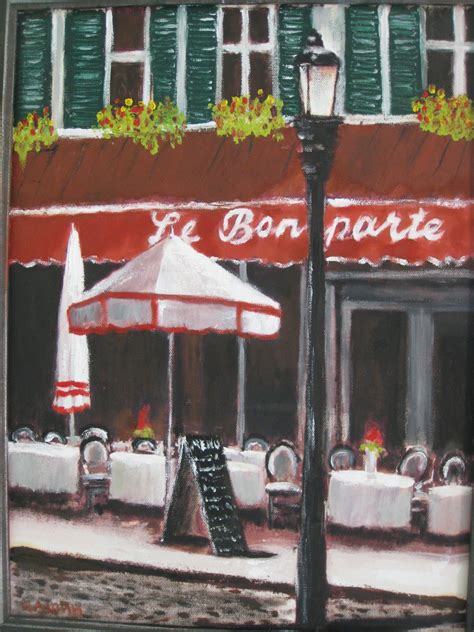 Paris. Cafe Bonaparte Painting by Dmytro Chashyn