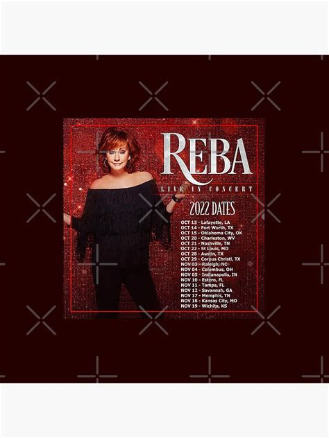 "Reba Tour 2022 - 2023 Locations and Dates" Pin for Sale by NolanSpicer ...