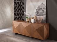Wooden sideboard with doors C-WOOD By RIFLESSI