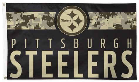 Pittsburgh Steelers Flag 3x5 Military Digi Camo