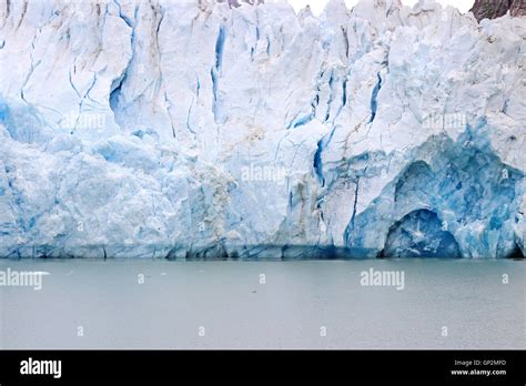 Dawes Glacier Fog clouds Endicott Arm Inside Passage Southeast Alaska ...