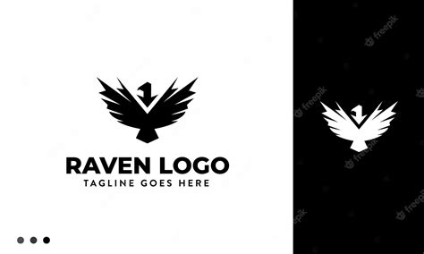 Premium Vector | Raven logo design