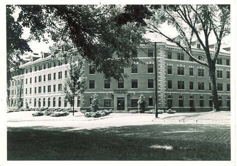 Currier Hall north entrance, The University of Iowa, 1940 | Flickr