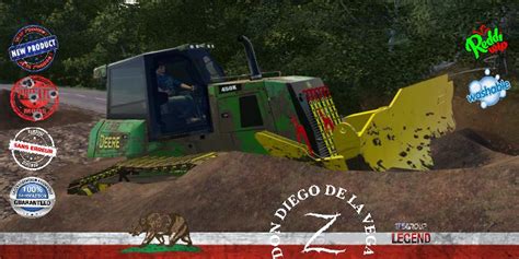 FORESTRY TRACTOR DOZER DEERE V1.5 - FS19 mod - FS19.net