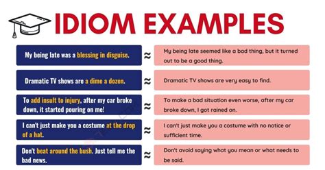 Idiom Examples: 300+ Popular Examples of Idioms in English • 7ESL