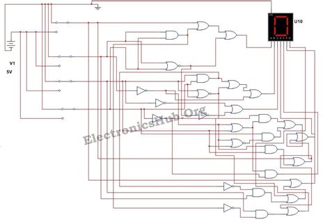 Circuit Diagram For Seven Segment Display Seven Segment Disp