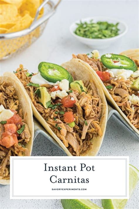 EASY Instant Pot Carnitas Recipe (Pressure Cooker Carnitas!)