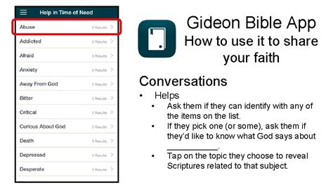 Gideon Bible App Gideon Bible App How to