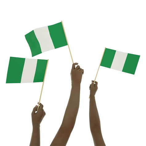 Black hand holding Nigerian flag, Hand lifting flag, Hand raising flag ...