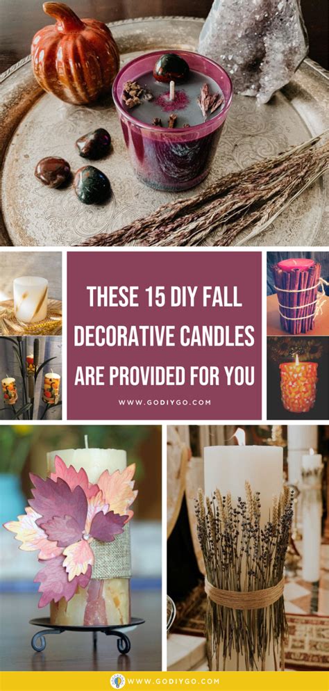 These 15 DIY Fall Decorative Candles are Provided For You - GODIYGO.COM