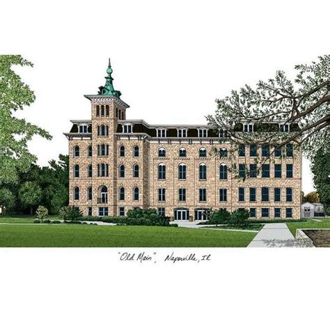 North Central College Campus Images Lithograph Print - Walmart.com