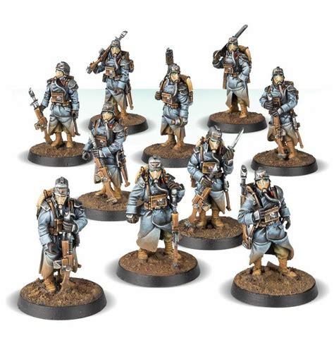 Death Korps of Krieg Grenadier Squad with weapon exclusive pack Warhammer 40k 40K Miniatures ...