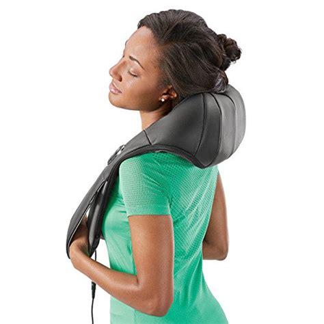 Brookstone Shiatsu Neck and Back Massager with Heat, 4.4 Pound - Buy Online in UAE. | Health and ...