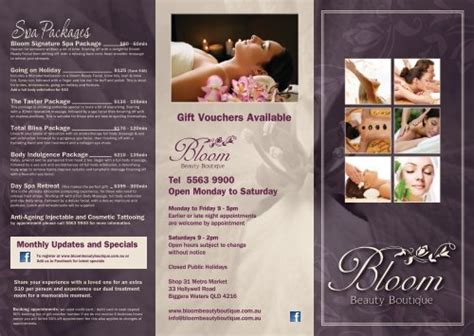 Spa Packages $80 - 60min - Bloom Beauty Boutique