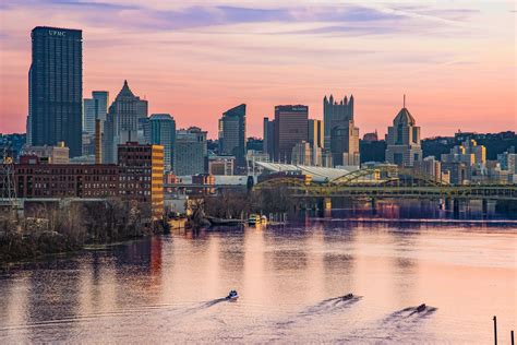 Pittsburgh Skyline At Sunset From The 31st Street Bridge | Etsy | Pittsburgh skyline, Skyline ...