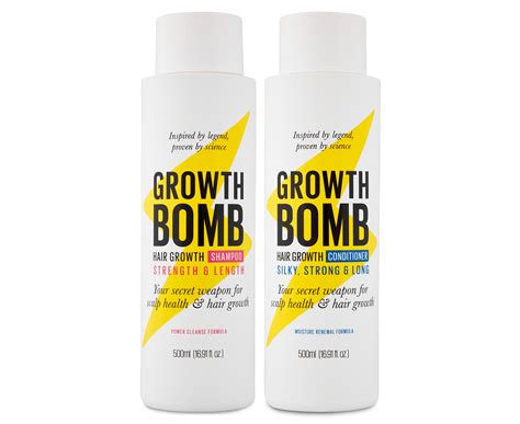 Growth Bomb Hair Growth Shampoo & Conditioner Duo 500mL | Catch.co.nz