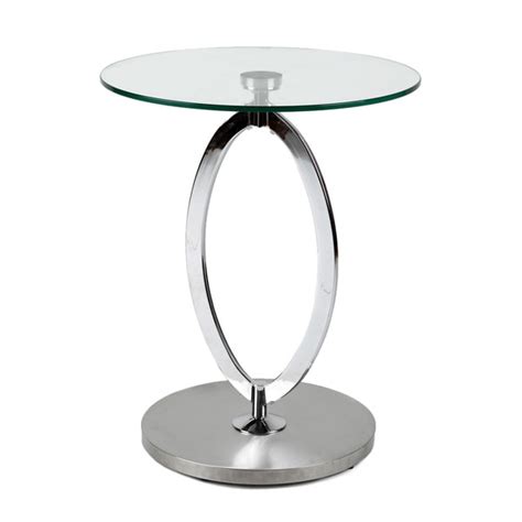 Round Chrome/Glass Side Table - Free Shipping Today - Overstock.com - 15769642