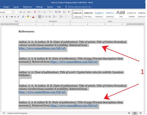 How to create a hanging indent in MS Word - OfficeBeginner