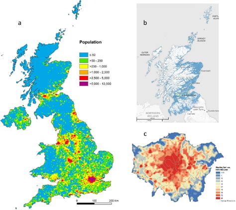 Scotland Population Density Map