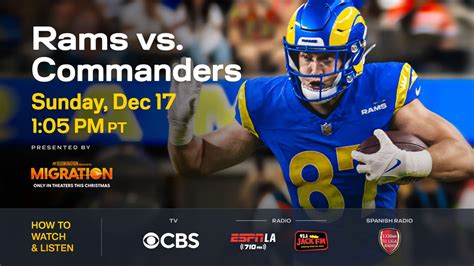 How to watch Rams vs. Commanders in Week 15