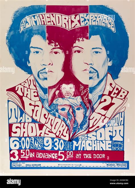 Jimi hendrix psychedelic poster hi-res stock photography and images - Alamy