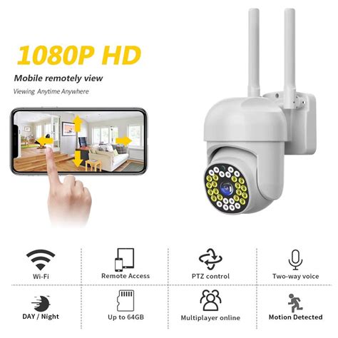 PTZ Wifi HB66 2MP Outdoor CCTV Security Camera 4X Digital Zoom