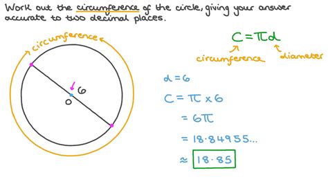 Question Video: Finding the Circumference of a Circle Given a Diameter | Nagwa