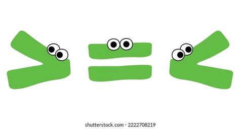 Crocodile More Than Less Than Symbols Clipart