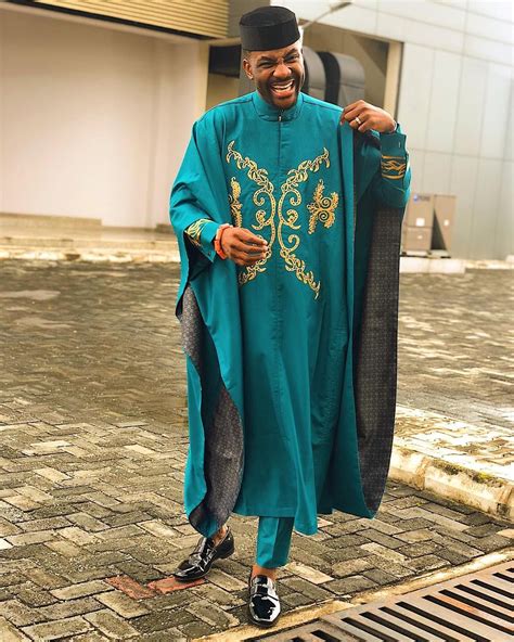 Agbada trend and Ebuka's stylish agbada outfit interpretation - Mammypi | Agbada styles, African ...