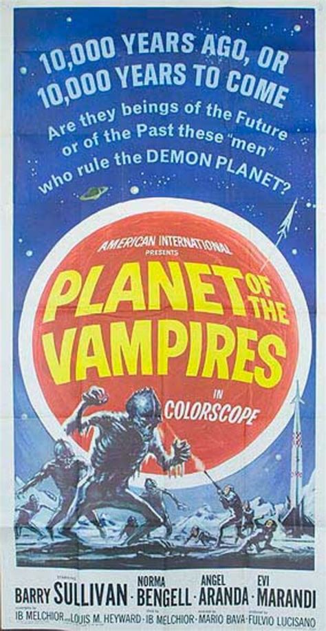 Planet of the Vampires Original Sci Fi 3 Sheet Movie Poster | David Pollack Vintage Posters