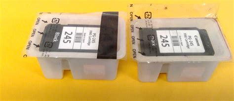 Lot of 2 Genuine OEM Canon PG-245 Black Ink Bulk Packaging FREE ...