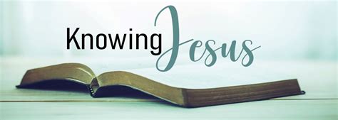 Knowing Jesus – anerleyteamministry.org.uk