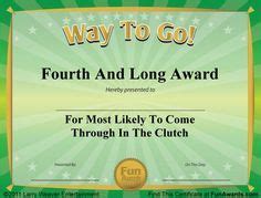 Free funny golf awards and sports award certificates from comedian Larry Weaver www.funawards ...