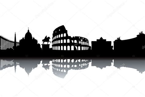 Rome skyline — Stock Vector © lajo_2 #9381592