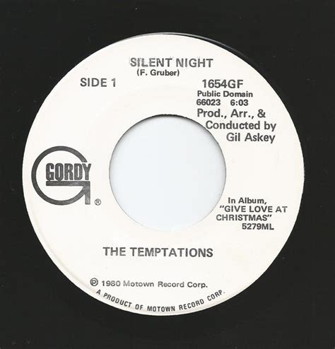 The Temptations - Silent Night (1982, Vinyl) | Discogs