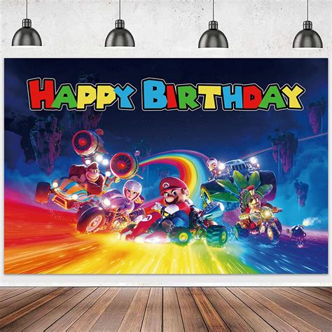 Mario 2023 Party Backdrop Kart Theme,Mario Bros. 2023 Kart Theme ...