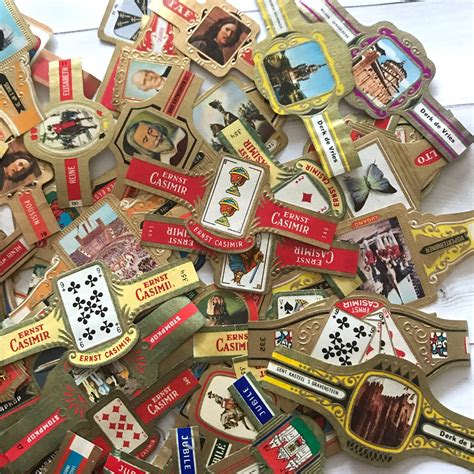 Vintage Cigar Labels Set of 50 Cigar Bands Vintage | Etsy