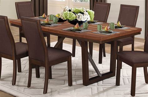 Compson Brown Rectangular Extendable Dining Table from Homelegance ...