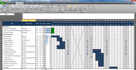 Project Schedule Template Xls – printable schedule template