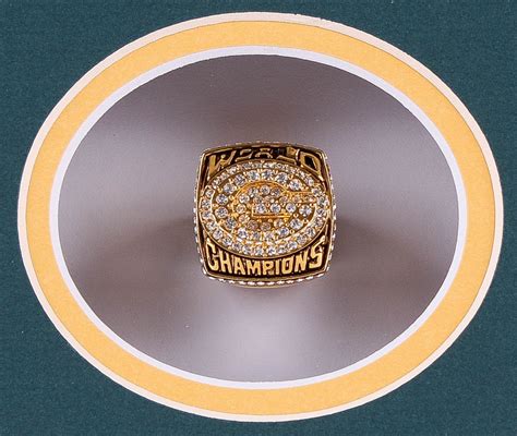 Brett Favre Packers 14x22 Custom Framed Superbowl XXXI Championship Ring Display | Pristine Auction