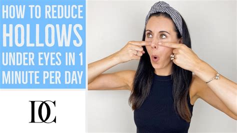 How To Reduce Hollows Under Eyes In 1 Minute Per Day - YouTube