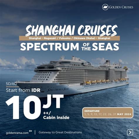 CRUISE SPECTRUM OF THE SEAS | Golden Rama Tours and Travel