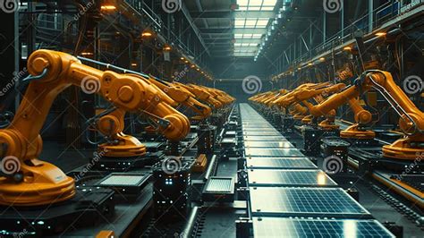 Industrial Robotic Arm at Manufacturing Production Line, Industry Stock Image - Image of ...